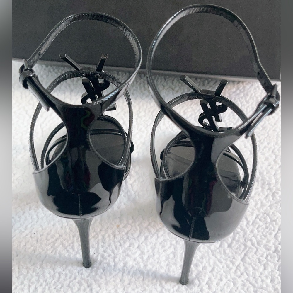 Saint Laurent YSL 100mm Opyum Patent Leather Sandals - Picture 5 of 16